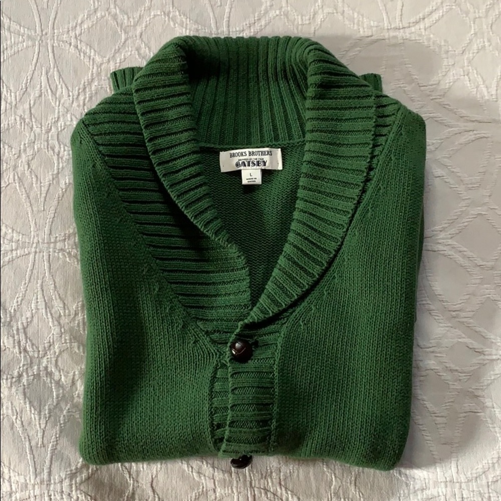 Brooks Brothers Great Gatsby Shawl Collar Sweater